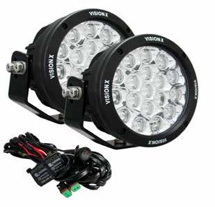 LED ekstralys Cannon Gen 2 E-merket 5,2 (134 mm) lykt fra Vision X. Oppgradert versjon av Cannon 4,5. Multi-LED versjon.