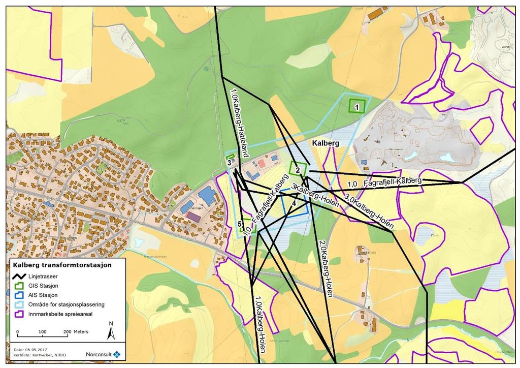 Alternativ 4 er et AIS-anlegg som beslaglegger innmarksbeite som er spredeareal. Omfanget for alternativ 4 er vurdert til lite/middels og konsekvensen til middels for jordbruket.