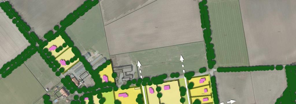 Visie Dorpsrand Venhorst De Visie dorpsrand Venhorst kenmerkt zich door: - het behouden van bestaande lindebeplanting en bijbehorende groenzone aan De Biezen; - de wegenstructuur te laten aansluiten