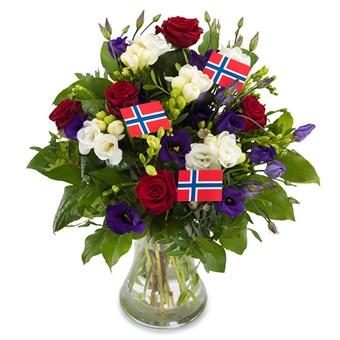 1100-1300, foajeen, Inngang A (resepsjonen) Blomsterstua selger flotte buketter og grupper til 17. mai Mandag 13.