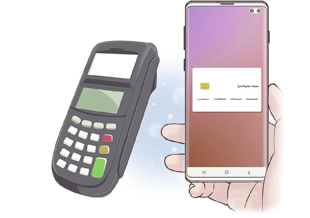 Apper og funksjoner Samsung Pay Innledning Du kan registrere ofte brukte kort i Samsung Pay, en mobil betalingstjeneste, for å utføre betalinger raskt og sikkert.