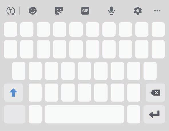 Grunnleggende Angi tekst Tastaturoppsett Et tastatur vises automatisk når du skal skrive inn tekst for å sende meldinger, opprette notater og mer. Enkelte språk støtter ikke tekstinndata.