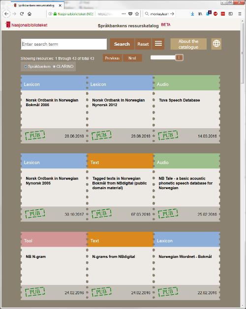 Språkressurser i norsk Språkbanken fra Nasjonalbiblioteket tilbyr en rekke språkressurser Tekstsamlinger,
