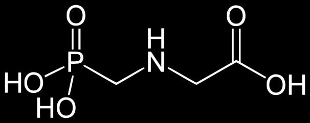 GLYFOSAT VIRKEMÅTE OG BRUKSOMRÅDE «aminofosfonisk analog» - ligner en aminosyre Inhiberer enzymet som produserer 5-enolpyruvylshikimat 3-fosfat og blokkerer biosyntesen av aromatiske