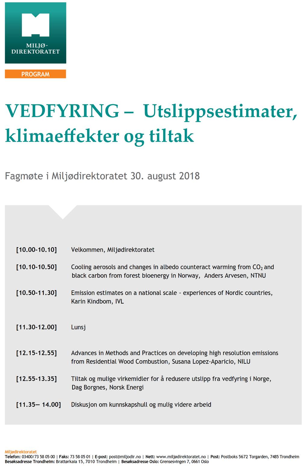 Klimaeffekt på kort sikt, helseeffekter og tiltak for å