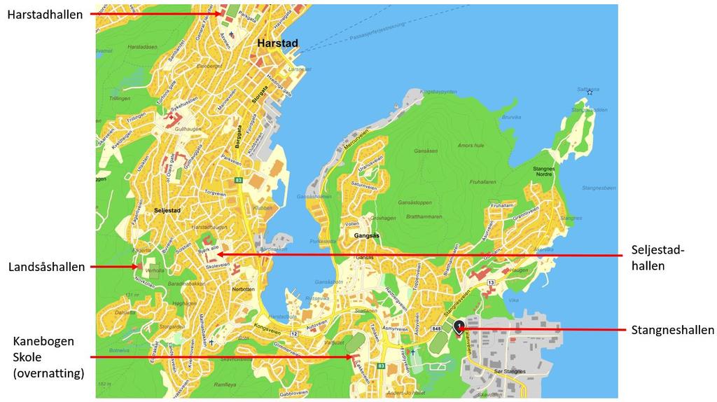 KIOSK/KAFE Det finnes kiosk/kafe i alle hallene. Her kan dere kjøpe mat og kioskvarer.