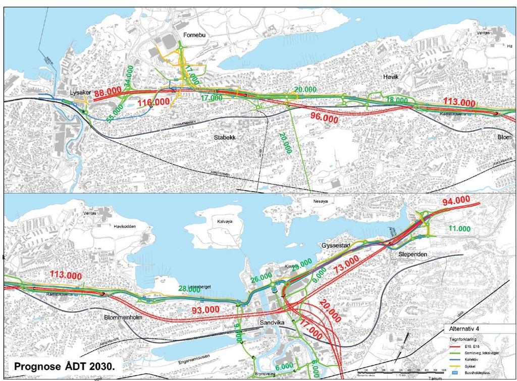 27 Statens vegvesens anbefaling av alternativ I valg av alternativ er forskjellen mellom alternativene vedrørende trafikkavvikling og lokalmiljøet, spesielt støybelastning, de klart viktigste