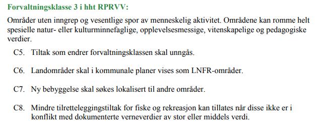 9. FORHOLDET TIL ANDRE AREALBRUKSINTERESSER 9.1 Verneplan for Vefsn Vassdraget Det er i anleggskonsesjonens vilkår nr.