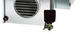 vannbåren varme. Luftvarmeren styres automatisk fra ventilasjonsaggregatets Smart-styresystem, og innstillingene kan endres via et CASA Smart-kontrollpanel.