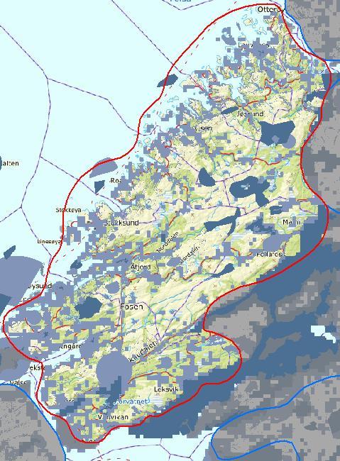 Aktuelle landskapsregioner er primært Kystbygdene på Møre og i Trøndelag, Fjordbygdene på Møre og i Trøndelag og Lågfjellet i Sør-Norge.