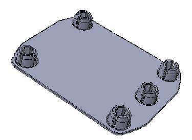 Lagerenhet 200 m Gummi farge svart Innrullingslist 7,5 mm (for 6