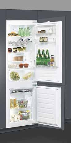 Kjøleskap/Fryser/Kombiskap WHIRLPOOL KJØKKEN Skapene har justerbare hyller, LED-belysning og grønnsaksskuff.