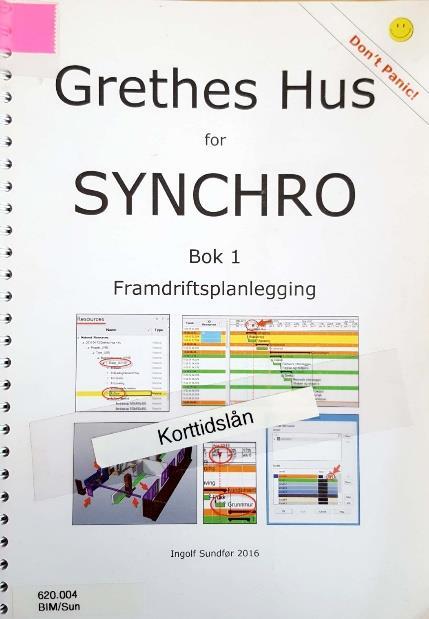 2.2.3 EGENOPPLÆRING AV PROGRAMVARE I forbindelse med oppgaven ble det gjennomført en egenopplæring av programvaren «Synchro Professional».