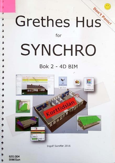 Programmet Synchro Professional også kalt for Synchro Pro ble valgt til egenopplæring. Dette fordi programmet brukes til 4D-planlegging i Veidekkes byggeprosjekter.