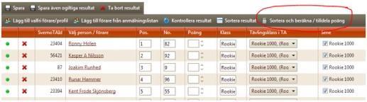 Når resultatet ser bra ut klikker du på knappen «Kontrollere resultat». Systemet kommer nå å se igjennom alle resultatene og se til om alt er riktig.