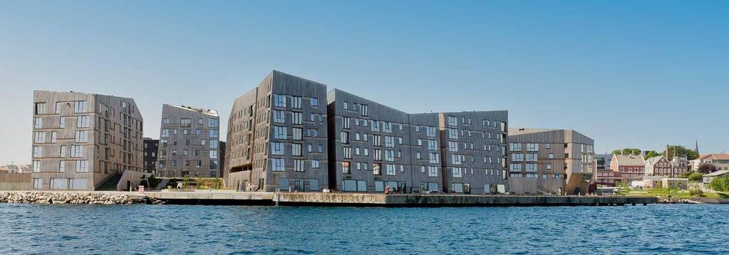 VANNKANTEN // Siriskjær 13A, 15, 17, 19 og 25 Den moderne trehusbyen Stavanger er en pionér innen moderne trearkitektur.