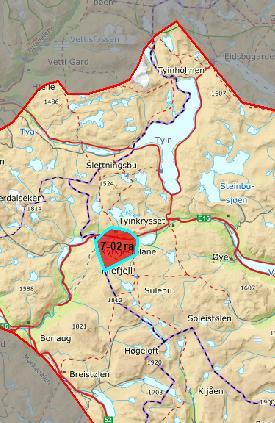 Forslag 7-02ra Riksantikvarens begrunnelse for eksklusjonsforslaget: Landskapet har høy opplevelsesverdi og det er viktig at arealet her ekskluderes for å skjerme det mot visuell påvirkning som vil