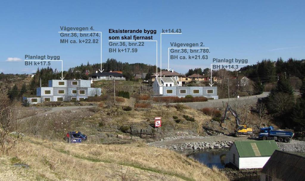 Tilbakemeldinga frå tiltakshavar og illustrasjonar ligg ved saka, så vedlegg E og F. Planstatus: I arealdelen til kommuneplanen (2011-2022) som gjaldt ved 1.