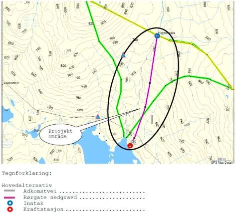 Oversiktskart over planlagt