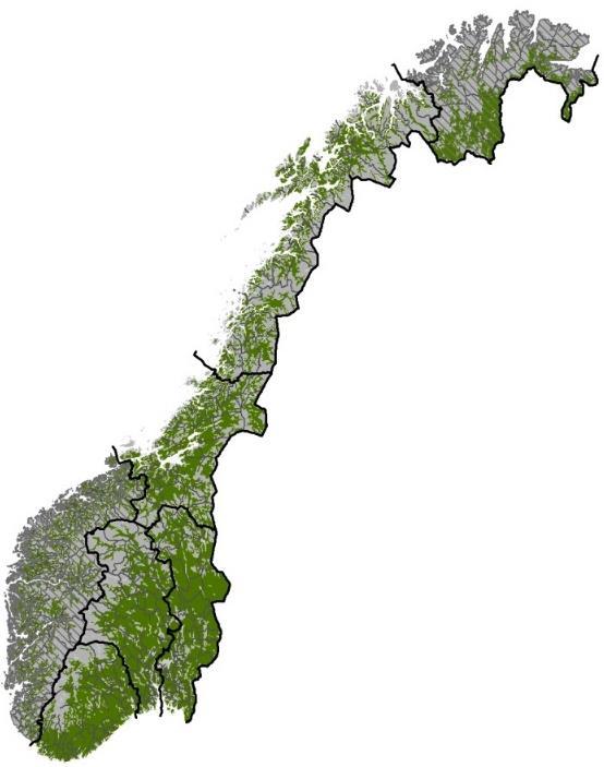 Bestandsutvikling i nord og sør Nord-Norge