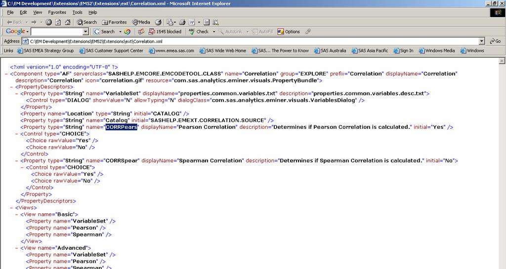 Create XML property file for property sheet Create XML