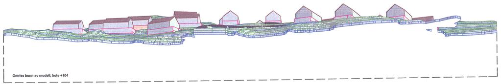 figur 4), vil hus som plasseres her ikke skape unødig kontrast til åsen. I følge terrengmodellen i planbeskrivelsen (jf.