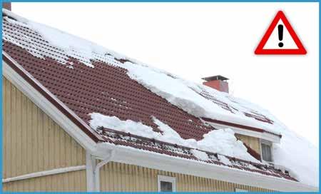 Bildeeksempel nedenfor: NOMO Alpha snøfanger, glasert falset takstein, takvinkel 4 grader, avstand takfot til møne 9 meter, snølast 4,5 kn/m 2.