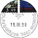 Stempel nr. S6 Type: Motiv Brukstid 01.06.-.1983 OLAVSGRUVA Stempel nr.