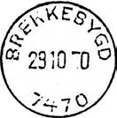 Stempel nr. 5 Type: IIA Utsendt 29.09.1942 BREKKEBYGD Innsendt Generalreparasjon av stempel nr.