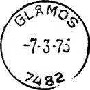 5 Type: HJ-SL Utsendt GLÅMOS Innsendt Registrert brukt 21 V 59 EE Stempel nr. 6 Type: I22 Fra gravør 24.02.1959 GLÅMOS Innsendt Registrert brukt 19.04.1878 OGN Stempel nr. 1 Type: I Utsendt 18.03.