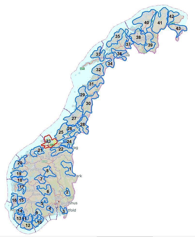 nasjonal ramme for landbasert vindkraft i Norge. Det framgår av skjemaet hvem som har utført de ulike analysene.