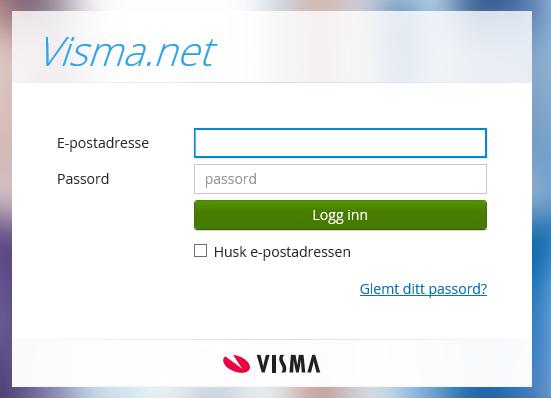 Brukerrettleiing Visma Expense Opne nettleser (f.eks. Explorer) og gå til: https://signin.visma.net Ved første pålogging må du oppretta brukernamn og passord. 1. Trykk «Glemt ditt passord?» 2.