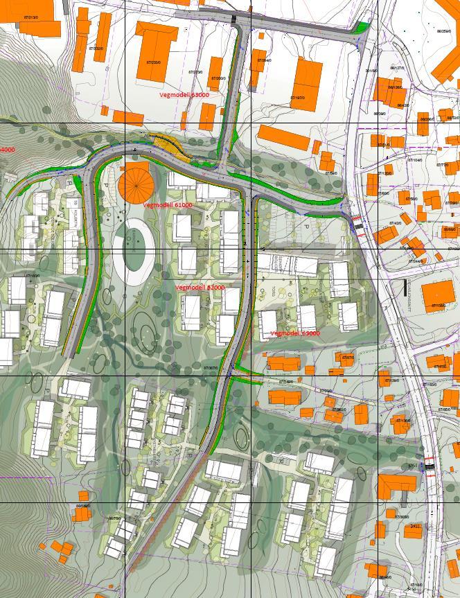 4 Fremtidig trafikksituasjon 4.1 Foreslått utforming av planområdet Figur 4.1 nedenfor viser et utsnitt fra situasjonsplanen for planområdet.