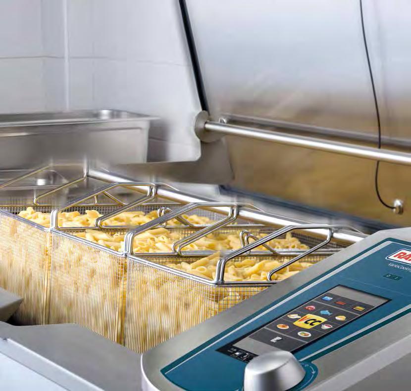 Løfter pastaen automatisk opp av vannet når den er perfekt kokt.