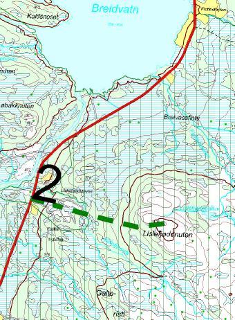 2. Lislefjøddnuten Lengde: ca 1,8 km Høgfjellsløype går fra fjellbjørkeskog til høgfjell. Fra 900 moh- 1100 moh.