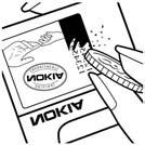 Hvis du har grunn til å mistenke at batteriet ikke er et ekte Nokia-batteri, bør du unngå å bruke det og ta det med til nærmeste autoriserte Nokia-servicebutikk eller -forhandler for å få hjelp.