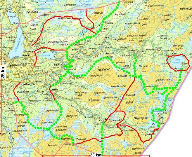 14. Løype 6 forlenges fra Holmlia til Sætran rundt nordenden av Kjesbuvatnet med 11,6 km. 15.