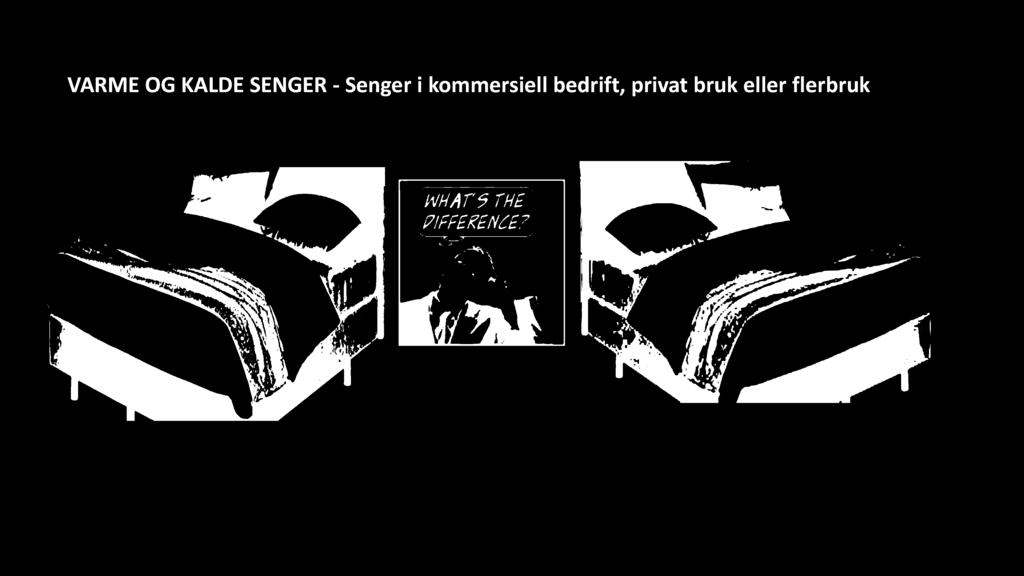 VARME OG KALDE SENGER - Senger i kommersiell bedrift, privat bruk eller flerbruk 46 Varme og kalde senger passer ikke lengre som begrep for å beskrive utviklingen innenfor overnattingsbesøket i et