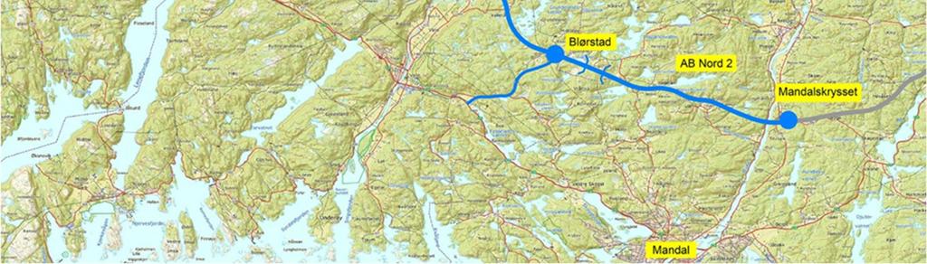 I tillegg anbefales det at kryss ved Blørstad med tilførselsvei ned til Tredal vedtas og legges til grunn for videre planlegging.