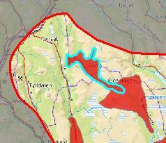 Området vil være sårbart for visuell påvirkning av vindkraftutbygging, også i tilstøtende områder og bør ekskluderes i sin helhet.