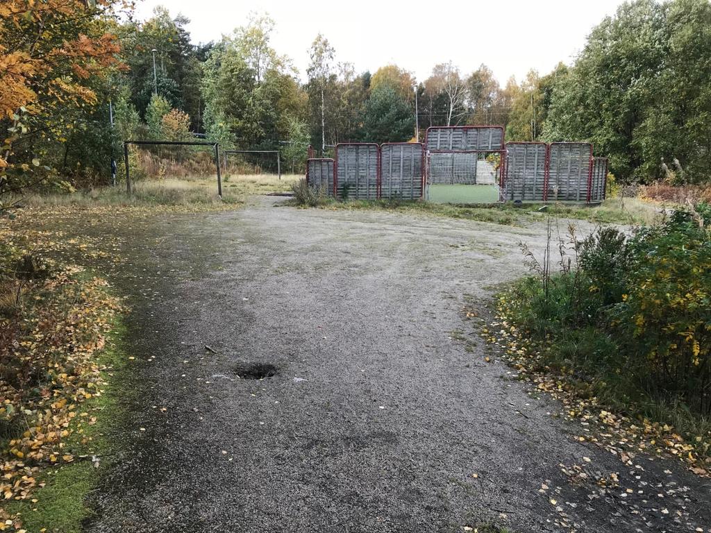 ballbingen skal oppgraderes og at det skal etableres akebakke i skråningen med ballbingen.