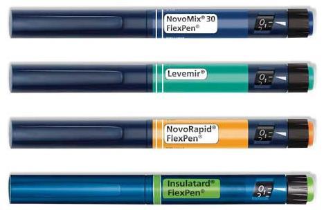 FERDIGFYLTE INSULINPENNER Solostar max 80E/inj KwikPen max 60E/inj Flexpen max 60E/inj