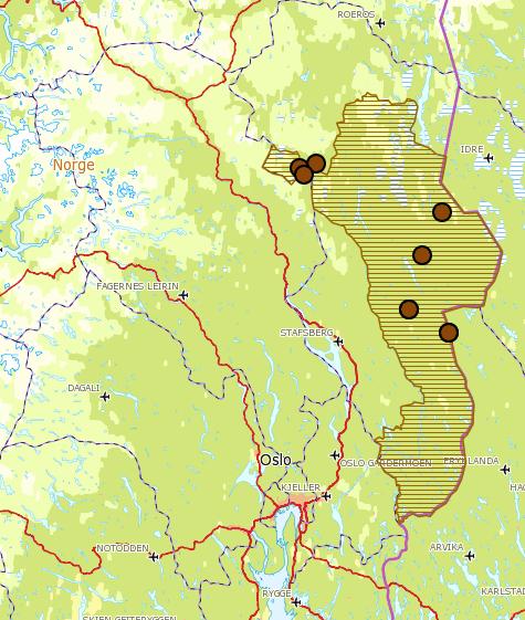 Tab 4b: Antall individer i region 3 påvist gjennom DNA (møkk og hår). Noen av individene kan være påvist i andre regioner samme registreringsår.