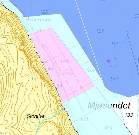 Kommune Ibestad Gjeldende planstatus Forslag til ny arealbruk Nummer 1917 VA1 Navn Mjøsundet Arealstørrelse Forslagsstiller Akva Områdebeskrivelse: Eksisterende lokalitet i Mjøsundet ved