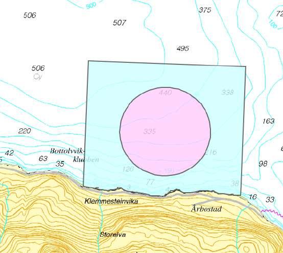 Kommune Ibestad Kart Gjeldende planstatus Forslag til ny arealbruk Nummer Navn 1917 VA13 Årbostad Arealstørrelse Forslagsstiller Akva og NordTorsk Områdebeskrivelse: Sjøområde nord for Andørja, ved