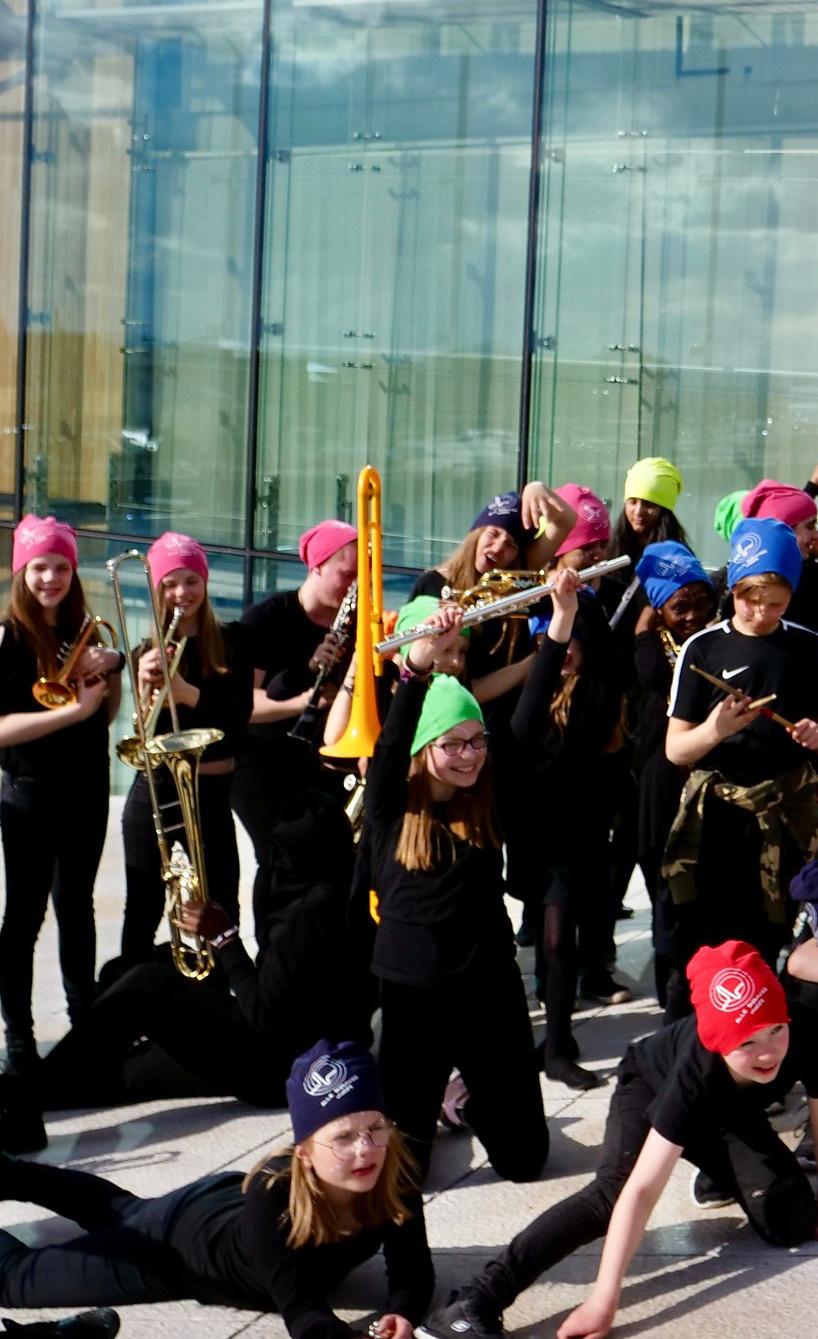 Foto forside og denne side: FeriePULSE er Norges Musikkorpsforbunds (NMF) lavterskel ferietilbud for barn og unge i skoleferier.