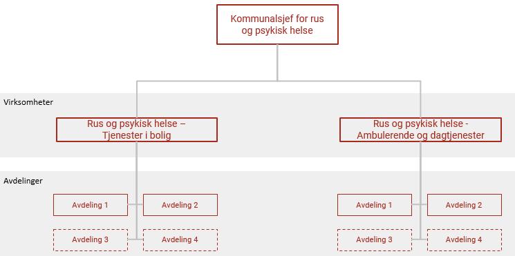 faglig ansvar under virksomhetsleder for Drammen kjøkken, men uten at disse er avdelinger med egen leder.