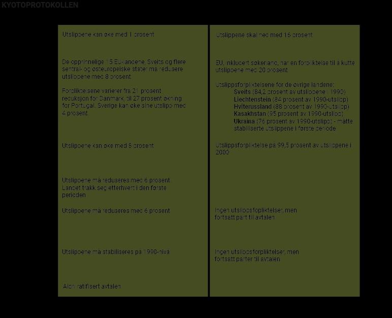 Kyotoprotokollen etablerer nye folkerettslige utslippsforpliktelser under et internasjonalt regelbasert system. Det har stor verdi i seg selv og for klimaforhandlingene generelt.