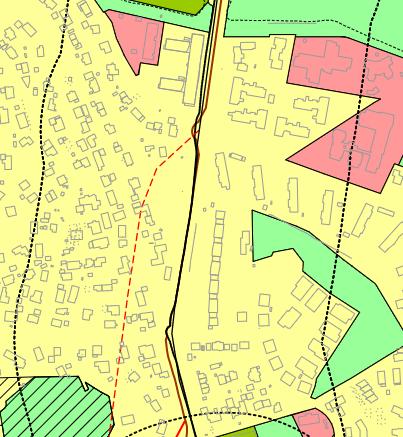 Tidligere vedtak og planpremisser Kommuneplanens arealdel (KPA) 2012-2024 Området er i gjeldende KPA vist som eksisterende boligbebyggelse, hovedveg og kollektivåre.
