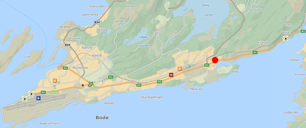 2 INNERDAMMEN, BODØ - TRAFIKKANALYSE 1 Oppsummering Arbitrasje AS ønsker å etablere 39 boliger som 1- og 2-roms leiligheter ved Innerdammen i Bodø.